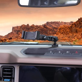 JHD-TOGO for Bronco Dash Phone Holder, Phone Mount for Ford Bronco 2021 2022 2023 2024 2/4 Door Accessories,360°Adjustable Phone Mount Interior Accessories