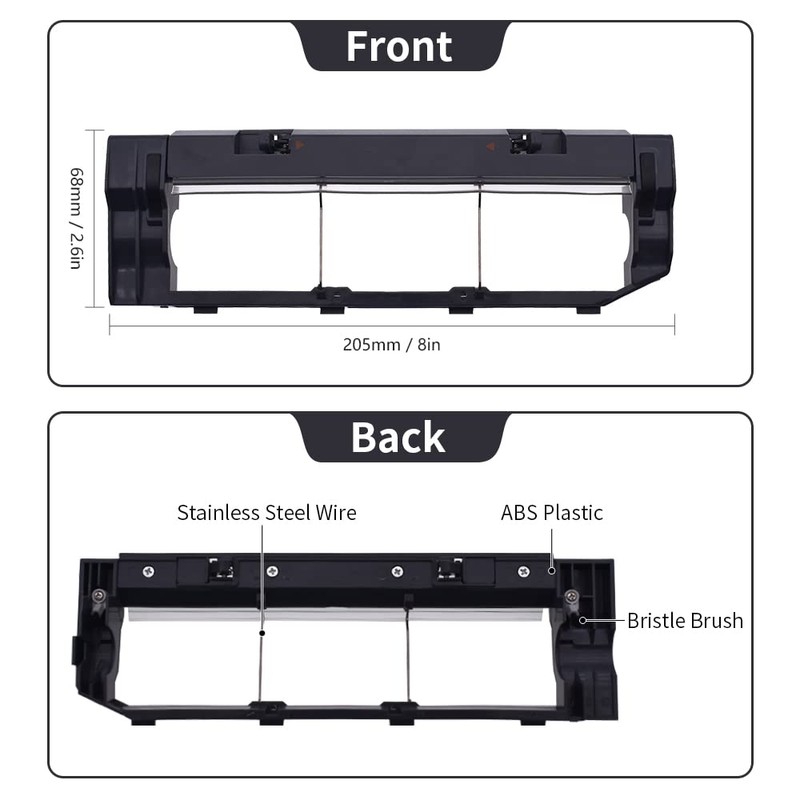 neutop Main Brush Cover Replacement Compatible with Roborock S6 MaxV/Pure,