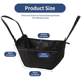 ECOSHIRE Car Seat Organizer - Large Capacity Passenger Seat Storage Travel Bag, Portable, Foldable and Collapsible Miscellaneous Car Hanging Bags, Reusable Shopping Tote with Drawstrings