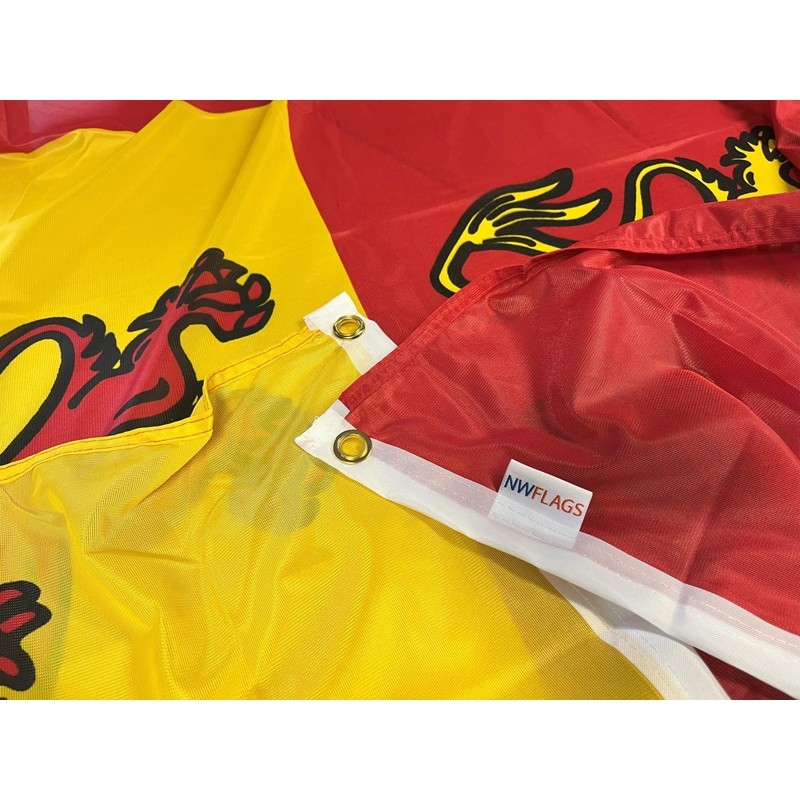 NWFlags Outdoor Heavy Owain Glyndwr Flag 5ft x 3ft 110d