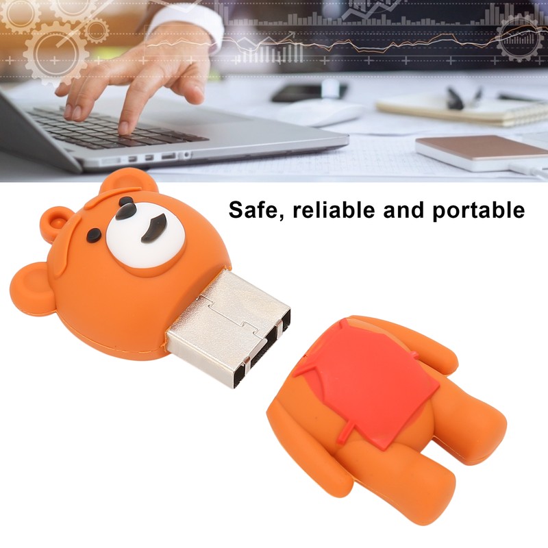 Cartoon U Disk Bear Appearance High Speed Bulk Storage Flash