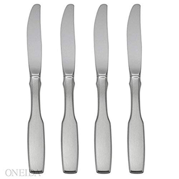 Oneida Paul Revere Fine Flatware Dinner Knives, Set of 4, 18/10 Stainless Steel