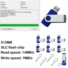 lcwamy USB 512MB Flash Drives 100 Pack USB Drives Bulk 512MB USB Flash Drive 100 Pack Thumb Drive Pack 512MB Flash Drive Bulk Memoria USB CupShadow USB(Blue, No Logo)