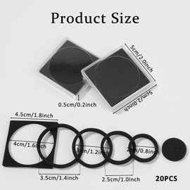 Pack of 20 Coin Sleeves Adjustable Coin Cases Coin Collector Album Coin Cases Holder 20/25/30/35/40 mm Coin Holder Acrylic Coin Collector Sleeves Coin Capsules for Collectors