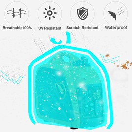 Waterproof Universal Generator Cover Inverter Generator Storage Cover for Most Generator 1000-2500 Watt (L24.5 x W13 x H18.5, Silver)