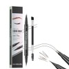 2-Tip Eyebrow Pen, Eyebrow Pencil Dual-Ended Microblading Eyebrow Pen with