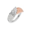 Engelsrufer Women's Ring Wing Symbol Made of Sterling Silver Bicolour