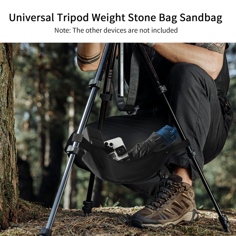 Selens Tripod Weight Sandbag Black Durable Tripod Stone Bag Universal
