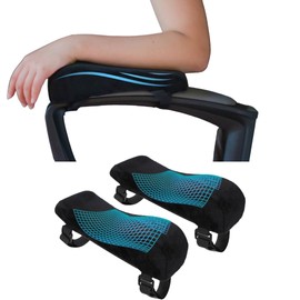 Armrest, Elbow Rest Cushion, Elbow Rest, Armrest, Both Elbow Set, Memory Foam, Armrest, Gaming Chair, Computer Desk Chair, Car Driving, Japanese Instruction Manual, Black, Calmoon, Elbow Celebrity