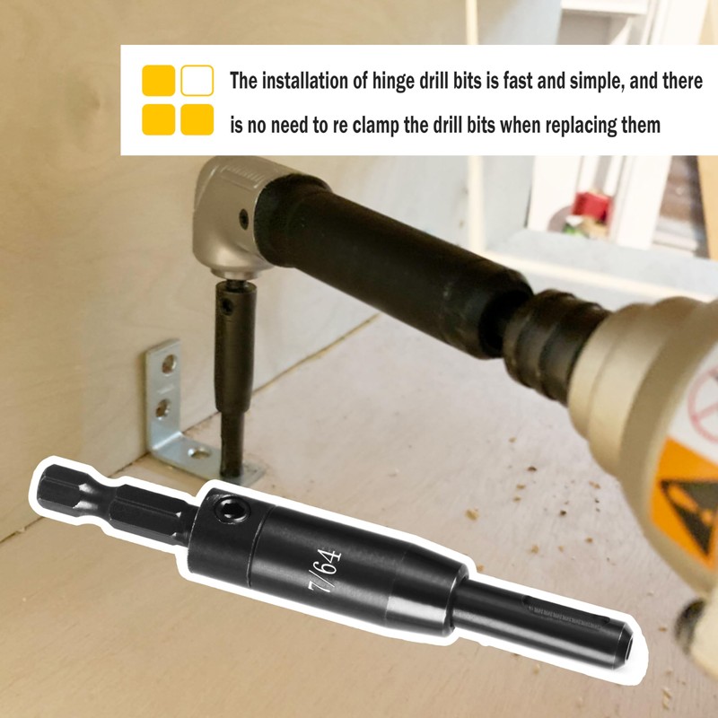 Self-Centering Drill Bit Assortment 3/32", 7/64", 1/8" with Impact Tough