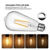 DEWENWILS 6 Pack Vintage LED Edison Bulbs,Dimmable ST64 LED Filament