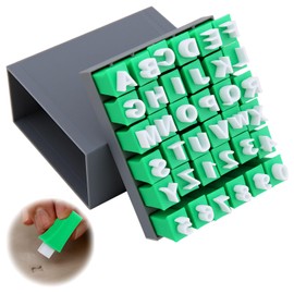 36 Pcs Polymer Clay Stamps Set for Clay Pottery, Alphabet＆Number Stamps Set for Kids/Adult/Students DIY Craft, Customizable Letter Molding Tool for Pottery, Fondant, Playdough and Cookies (Uppercase)