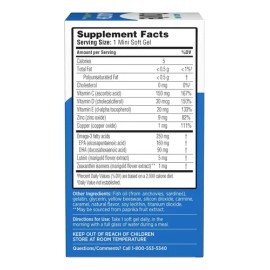 Suplemento Vitaminas Para Ojos Ocuvite Adultos 50+ 50ct