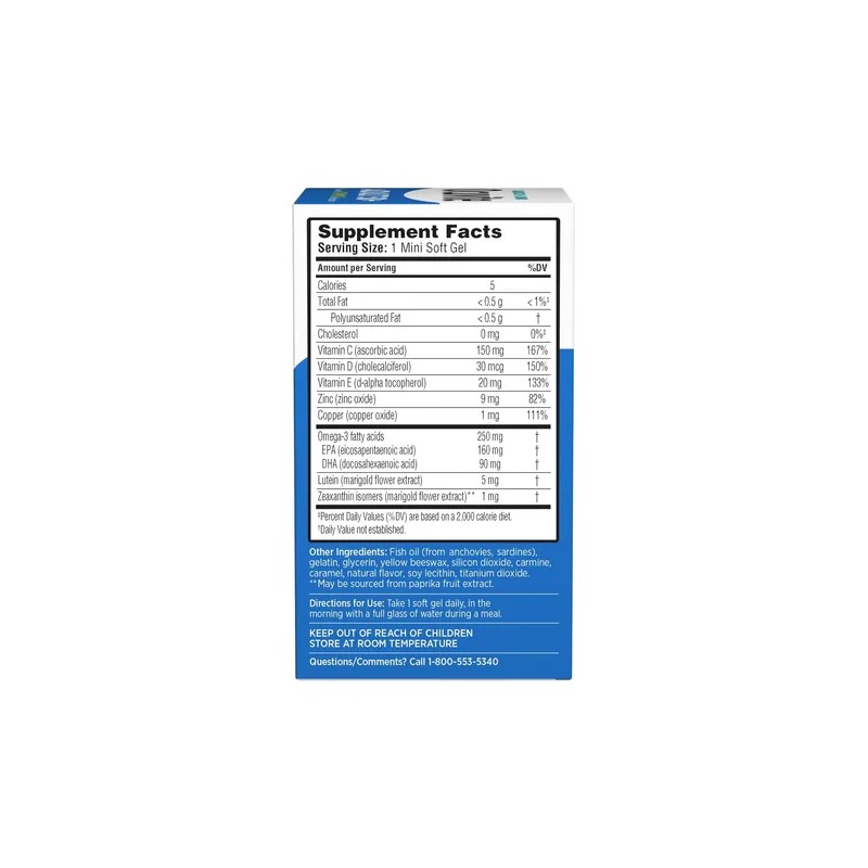 Suplemento Vitaminas Para Ojos Ocuvite Adultos 50+ 50ct