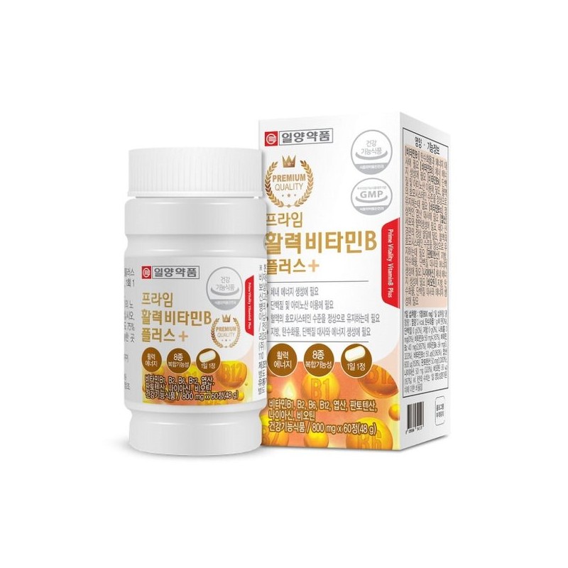 일양 활력 비타민B 엽산 비오틴 60정 Il Yang Vitality Vitamin