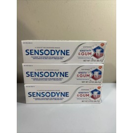 Sensodyne Sensitivity & Gum Whitening Toothpaste 3.4oz Each Box (3-Pk) Exp 10/25