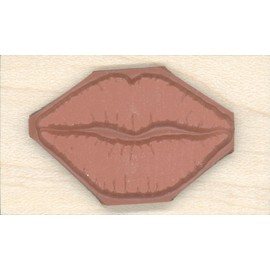 Stamps by Impression Lips Kiss Rubber Stamp - 0.75" x 1.25" ST 0450