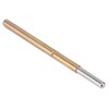 100PCS Spring Test Contact Probes Brass Stainless Steel Round Head