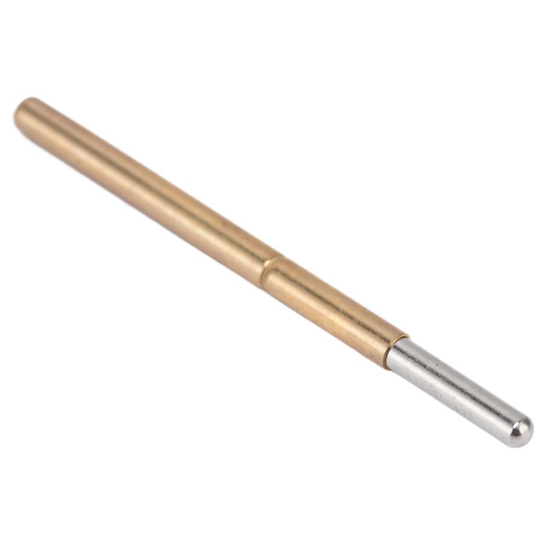 100PCS Spring Test Contact Probes Brass Stainless Steel Round Head