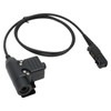 PTT Headset Adapter Push to Talk Connector for Motorola Xir