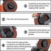 Meccion SDS Clic M14 Quick Clamping Nut, Fast Tighten and