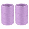 MECCANIXITY 2 Rolls Raffia Paper Ribbon Bulk,1/4 Inch Wide 110