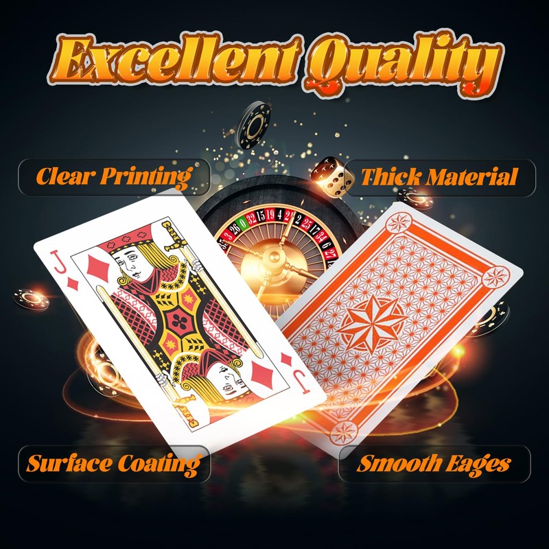 SeptCity Jumbo Playing Cards, Super Big Giant Game Theme Full