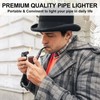 FLABOX 3 in 1 Pipe Lighter,Refillable Butane Lighter with 3