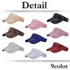 White Fang CA666 Visor, Cap, Star Pattern, Hat, Sports, Running,