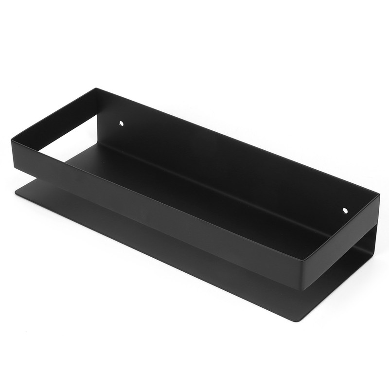 30cm Matt Black Shelf Stainless Steel Bathroom Shelf Kitchen Storage