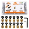 32 Sets Threaded Inserts for Wood Furniture Screws - 1/4-20
