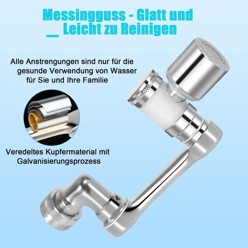 KOZR Tap Attachment and Tap Extension, Rotatable Multifunctional Extension Tap
