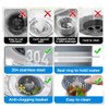 2 Pack 304Sink Drain Strainer - Sink Stopper, 3-in-1 Kitchen