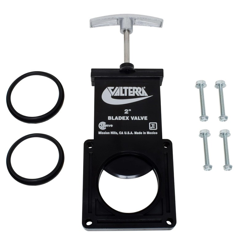 Valterra T1002VPM Bladex 2" Waste Valve Body with Metal Handle