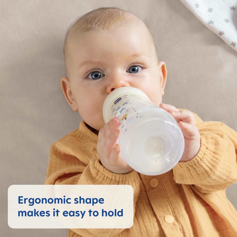 MAM Easy Active Baby Bottles 11oz, Fast Flow Skinsoft Silicone