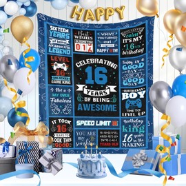 16 Year Old Boy Birthday Gift Ideas, for 16 Year Old Boy, Best 16 Year Old Boy Gifts, 16 Year Old Boy Birthday Gifts, Kids Blanket 40x50in Warm Flannel Blanket Gift for 16 Year Old Boy