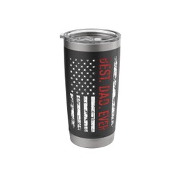 Best dad ever US american flag gift for father's day Stainless Steel Insulated Tumbler