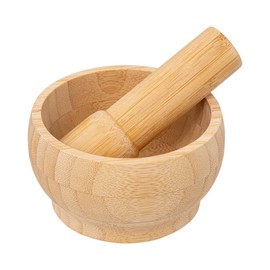Maison Futée Bamboo Mortar and Pestle 13 cm x 5 cm