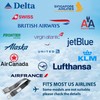 Air Canada Airplane Seat Belt Extender Adjustable 7-43" Airline Seatbelt