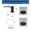 Sink Soap Dispenser Pump with 2 Sponge Holder, Curovtrp Soap