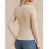 GRACE KARIN Women's Fall Sweater, Apricot Wool Blend Casual Layer