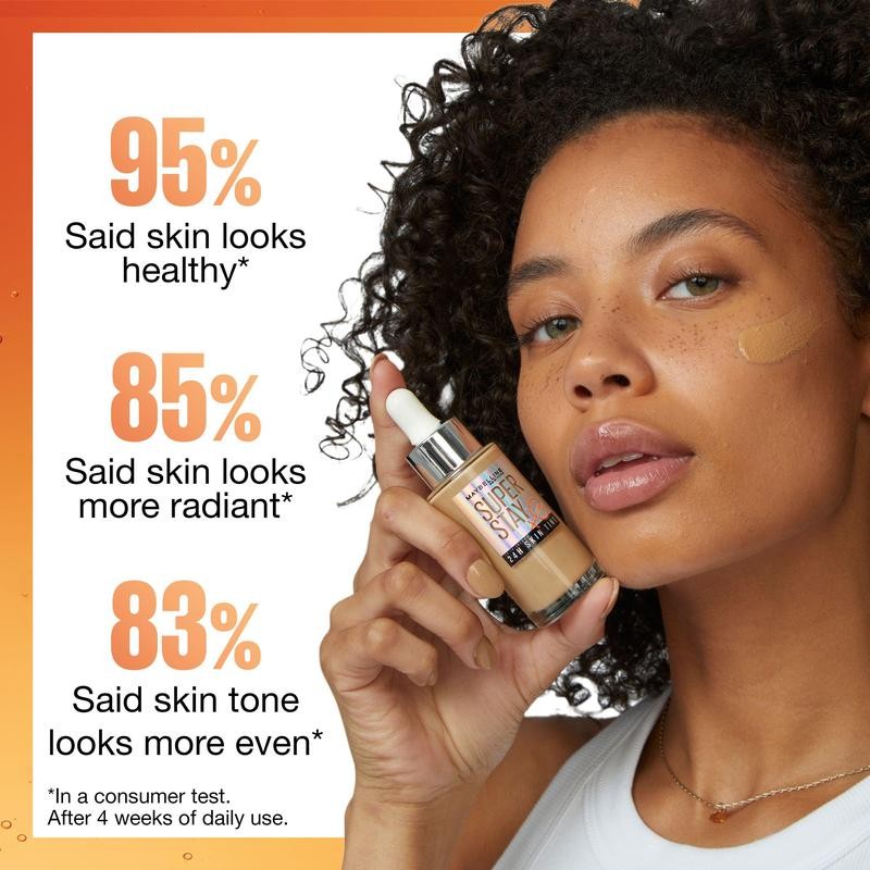Maybelline Super Stay Up to 24HR Skin Tint, Radiant Light-to-Medium