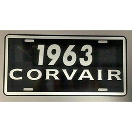 Metal License Plate 1963 63 Corvair 6X12 FITS Chevy Monza Spyder Convertible Wagon BAR Shop Home Office Garage Man CAVE Restaurant Wall Art Collection Classic Custom Novelty Gift