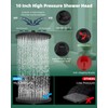 10'' Self-cleaning Rain Shower Head, High Pressure Handheld Shower Head,