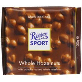 Ritter Sport Whole Hazelnuts 100 g (Pack of 5)