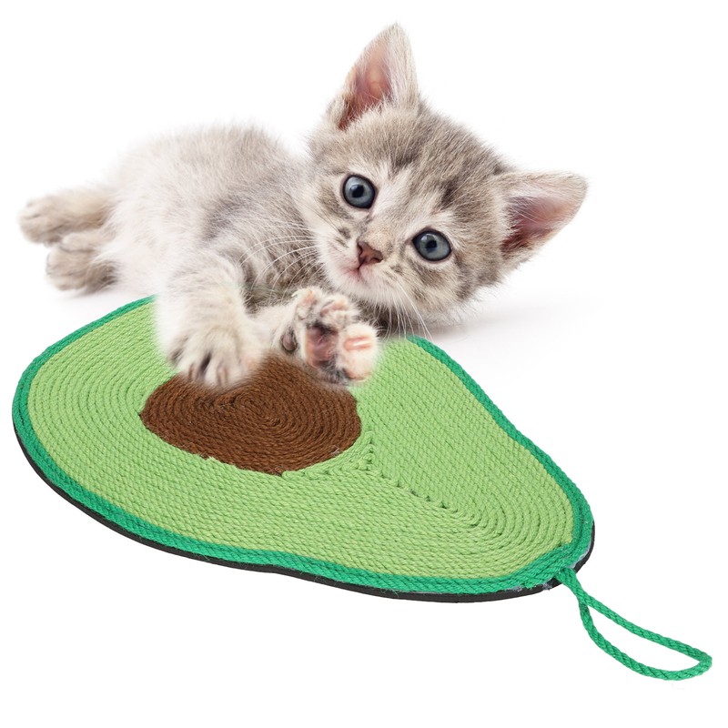 Cat Scratch Pad 28x43cm Avocado Shape Sisal EVA Scratch Resistant