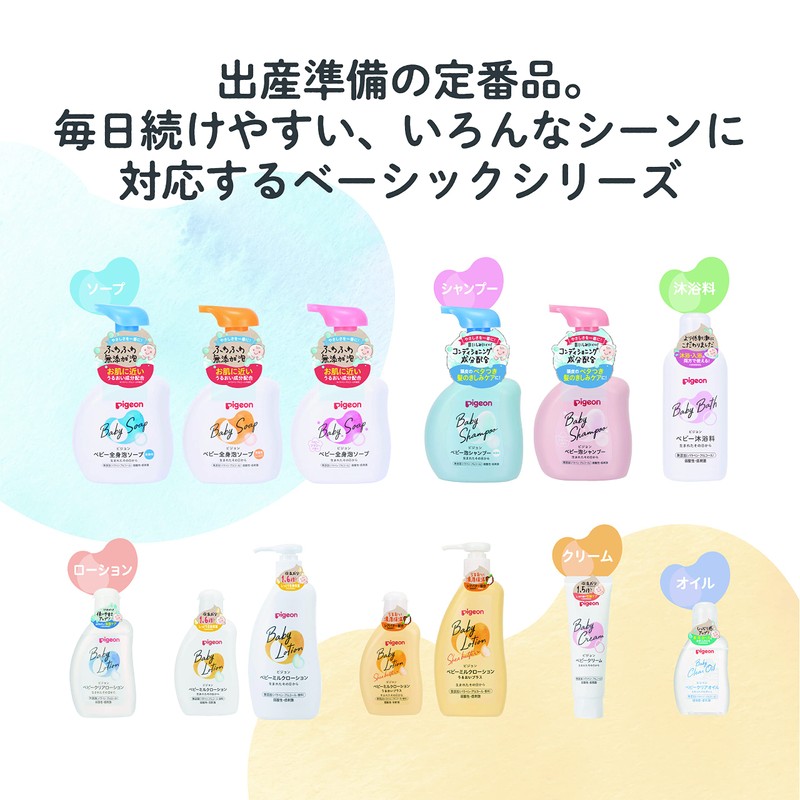 Pigeon Baby Full Body Foaming Soap, Moisturizing, Refill, 27.6 fl