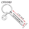 CHOORO Sobriety Gift AA Symbol Keychain Alcoholics Anonymous Gift You