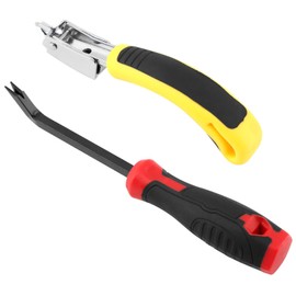 2PCS Staple Removers, Heavy Duty Staple Remover, Staple Puller Tool Upholstery Stapler Puller Lifter for Carpet,Wood,Floor, Furniture, Construction