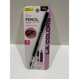 L.A. Colors Brow Pencil Eyebrow Pencil define & fills BLACK